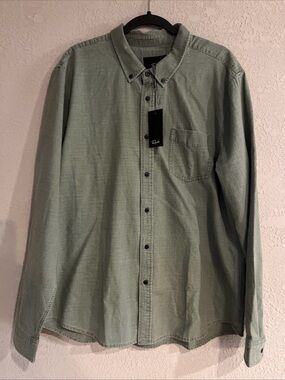Rails Men’s XL NWT Green Button-Down Shirt - Casual Long Sleeve Tristan Surplus